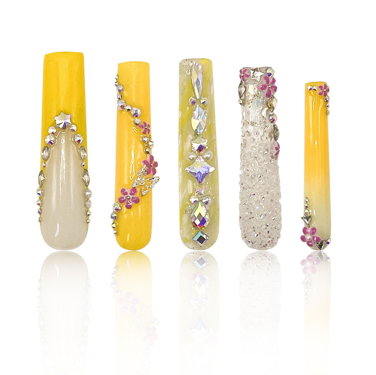 LH45 Handmade Elegant Spring Press on Nails Customize